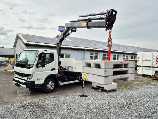 Pritschenwagen Fuso FUSO 9C18 Canter Alu Pritsche 5.2m Kran 3x hydr.