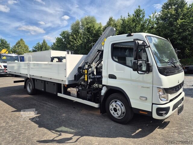 Pritschenwagen Fuso FUSO 9C18 Canter Alu Pritsche 5.2m Kran 3x hydr.
