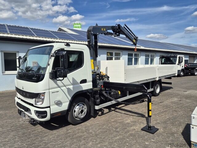 Pritschenwagen Fuso FUSO 9C18 Canter Alu Pritsche 5.2m Kran 3x hydr.