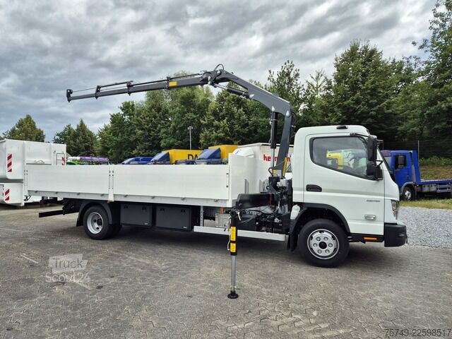 Pritschenwagen Fuso FUSO 9C18 Canter Alu Pritsche 5.2m Kran 3x hydr.