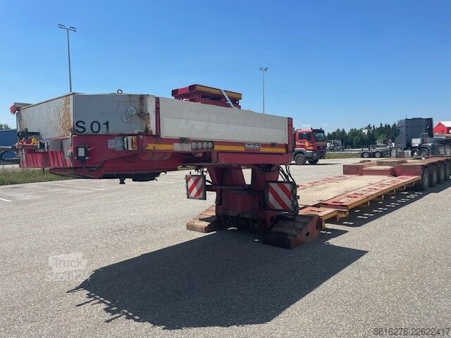 Matala puoliperävaunu rakennuskoneiden kuljetukseen Goldhofer STZ VL4 46/80A