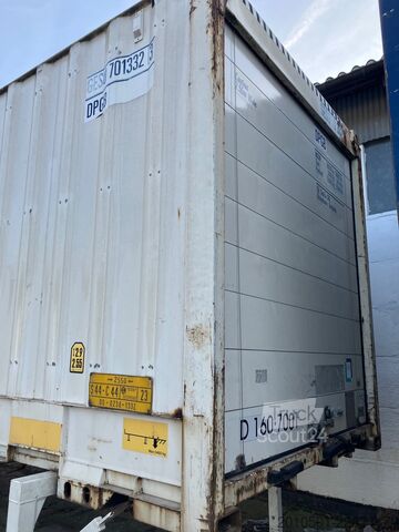 Caroserie interschimbabilă cu structură tip box Wechselbrücke Container auf Stelzen BDF 7,45m Rolltor Rolltor SOFORT VERFÜGBAR