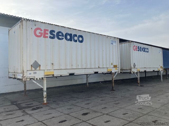 Caroserie interschimbabilă cu structură tip box Wechselbrücke Container auf Stelzen BDF 7,45m Rolltor Rolltor SOFORT VERFÜGBAR