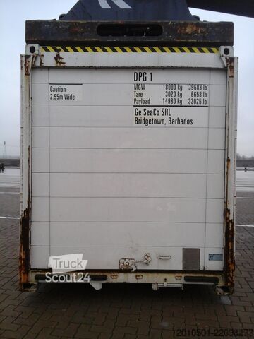 Wechselbrücke mit Kofferaufbau Wechselbrücke Container auf Stelzen BDF 7,45m Rolltor Rolltor SOFORT VERFÜGBAR