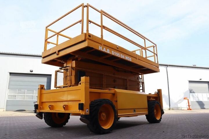 Pont élévateur à ciseaux HAB S195-24 D4WDS Diesel, 4x4 Drive, 19.5m Working Hei