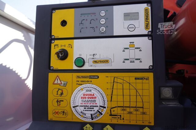 Plataforma con grúa Renault C380 / 6x4 / HDS Palfinger PK 18002-EH 6