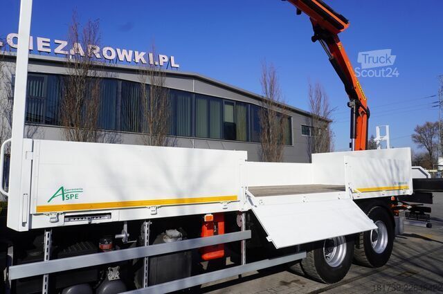 Plataforma con grúa Renault C380 / 6x4 / HDS Palfinger PK 18002-EH 6