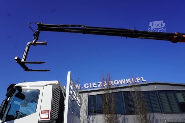 Plataforma con grúa Renault C380 / 6x4 / HDS Palfinger PK 18002-EH 6