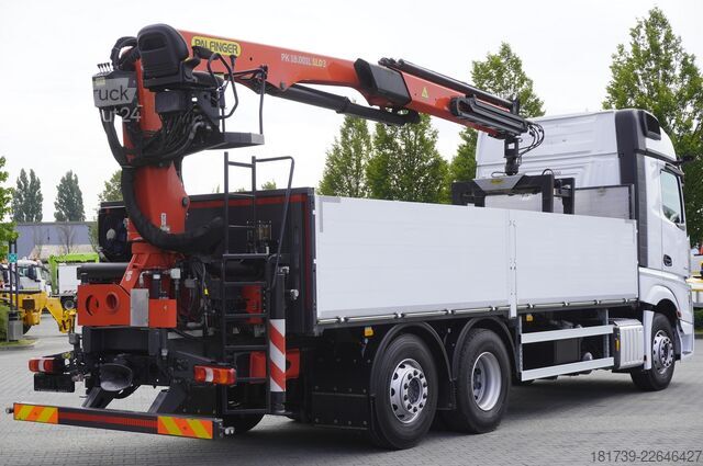 Plataforma con grúa Mercedes-Benz Actros 2545 MP5 / 90 tho. km / Palfinger