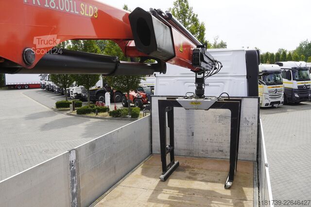 Plataforma con grúa Mercedes-Benz Actros 2545 MP5 / 90 tho. km / Palfinger