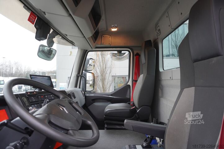 Plataforma con grúa Renault C280 DTI 8 / FASSI crane 5.6T / 560 mth