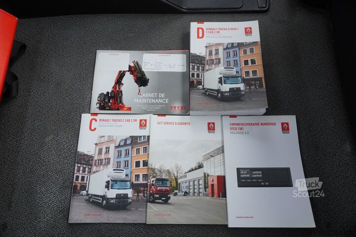 Plataforma con grúa Renault C280 DTI 8 / FASSI crane 5.6T / 560 mth