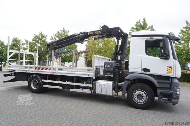 Plataforma con grúa Mercedes-Benz Arocs 1833 4x2 / 60 tho. km! / HIAB