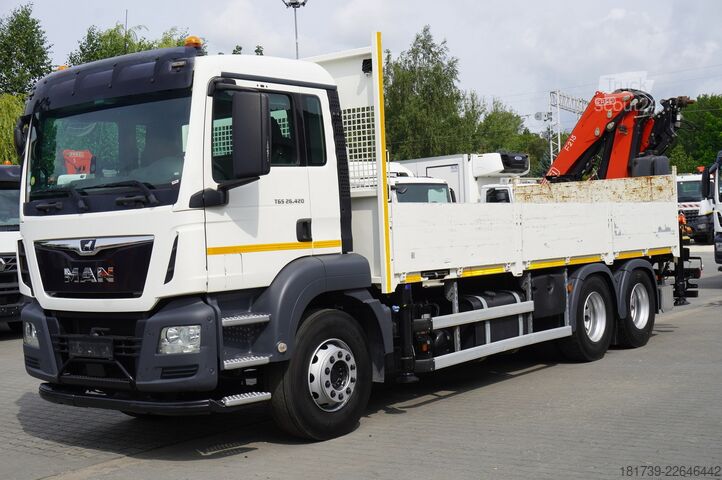 Plataforma con grúa MAN TGS 26.420 6x4 / Fassi F215A.2.24