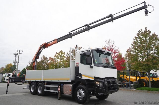 Платформа с кран Renault C380 Comfort 6x4 / Atlas 172.3E crane