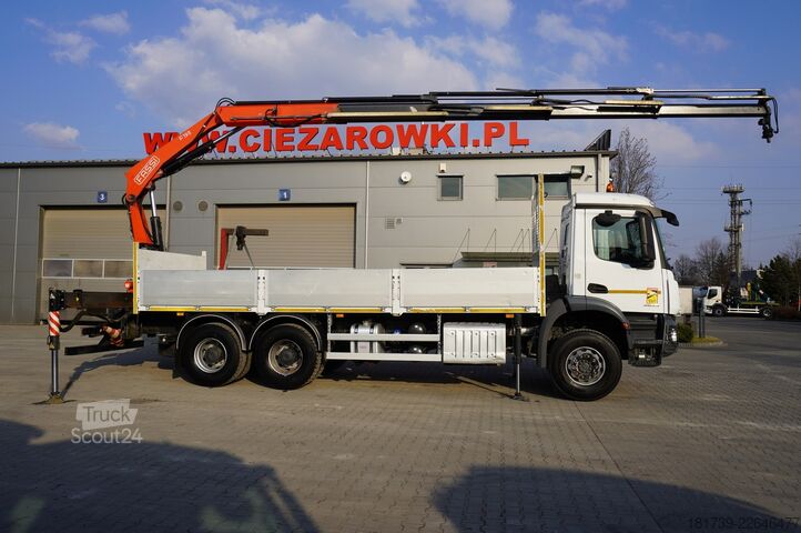 Plataforma con grúa Mercedes-Benz Arocs 2636 6x4/ Fassi F195A.0.24/ 660mth