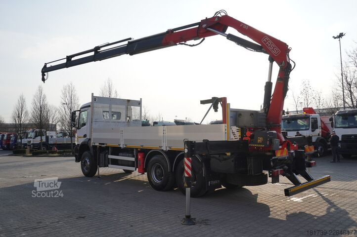 Plataforma con grúa Mercedes-Benz Arocs 2636 6x4/ Fassi F195A.0.24/ 660mth