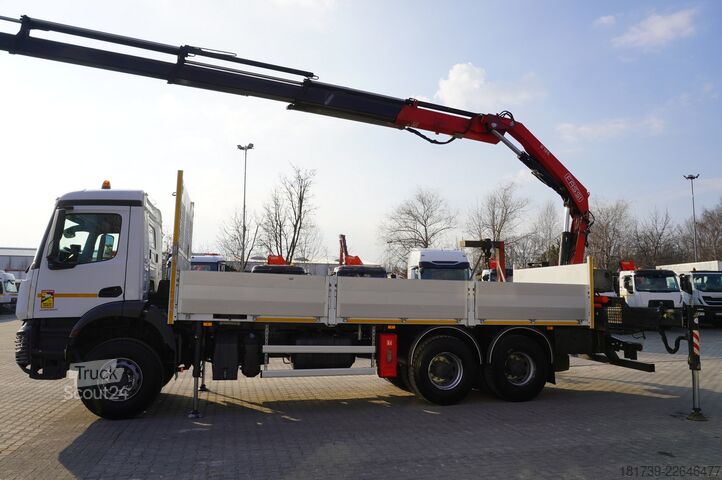 Plataforma con grúa Mercedes-Benz Arocs 2636 6x4/ Fassi F195A.0.24/ 660mth