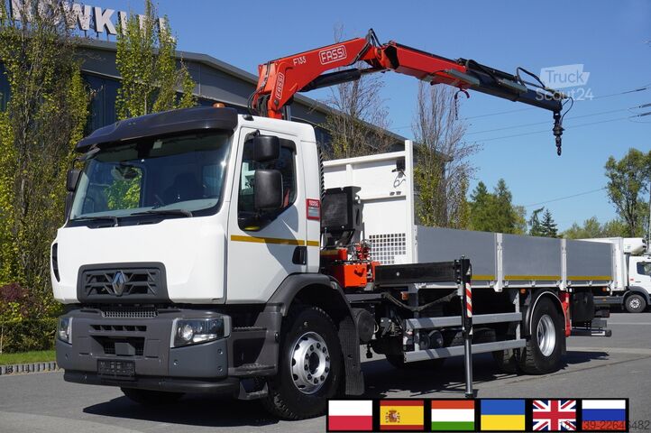 Plataforma con grúa Renault C280 DTI 8/ FASSI crane F135a.22 /15EPAL