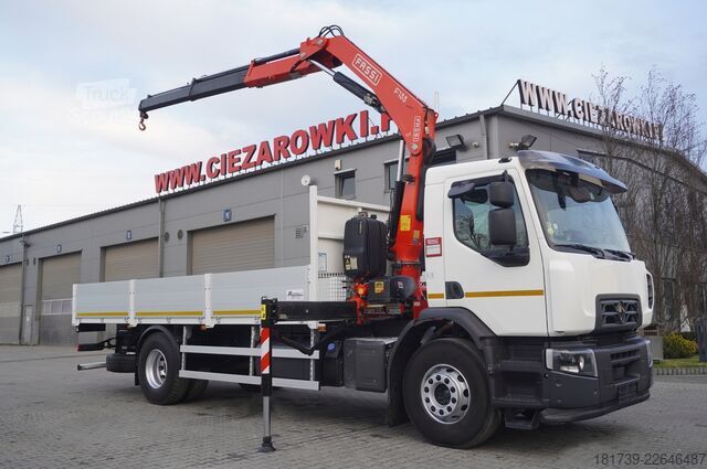 Plataforma con grúa Renault C280 DTI 8/ FASSI crane F135A.22/ 8units