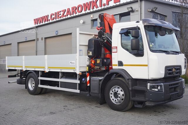 Plataforma con grúa Renault C280 DTI 8/ FASSI crane F135A.22/ 8units