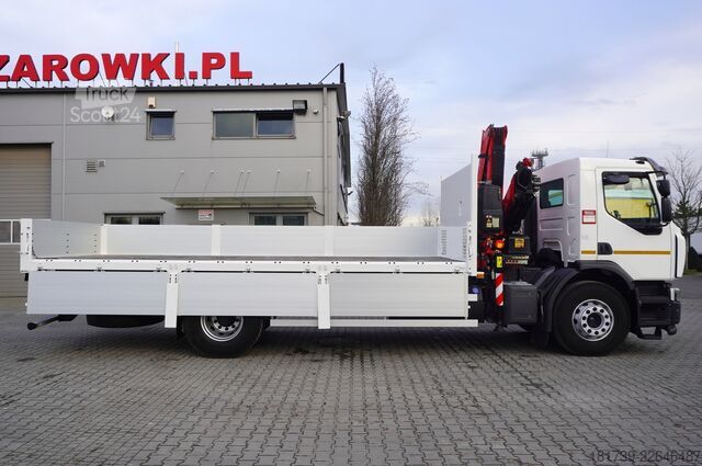 Plataforma con grúa Renault C280 DTI 8/ FASSI crane F135A.22/ 8units