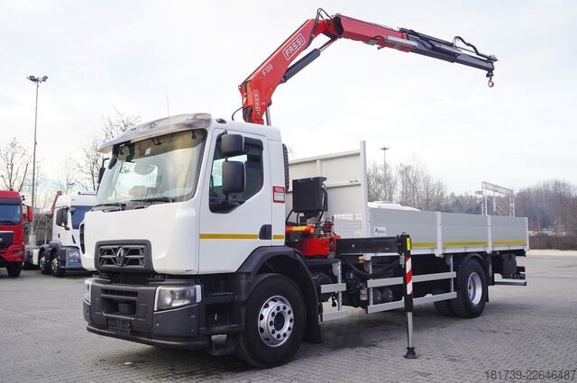 Plataforma con grúa Renault C280 DTI 8/ FASSI crane F135A.22/ 8units