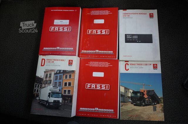 Plataforma con grúa Renault C280 DTI 8/ FASSI crane F135A.22/ 8units