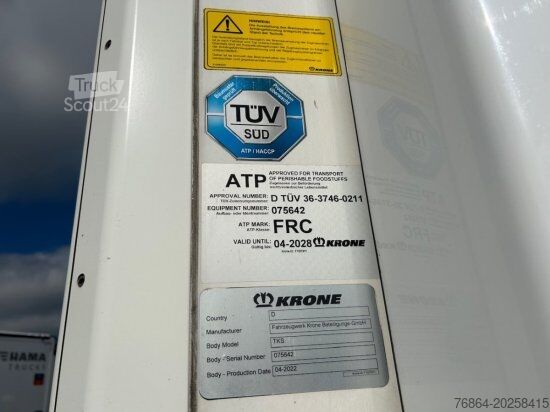 Remorque surbaissée KRONE KüHLAUFLIEGER, TK SLXI 300, LIFTACHSE, DOPPELSTOCK, BLUMENBREITE