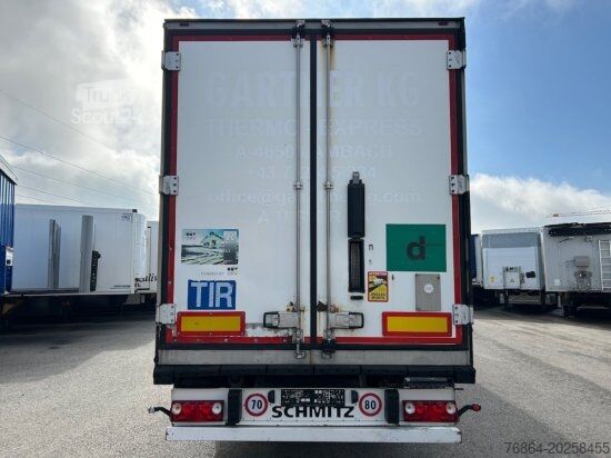 Remorque surbaissée SCHMITZ SCB S3B KüHLAUFLIEGER, TK SLXE 400,  LIFTACHSE, DOPPELSTOCK, BLUMENBREITE