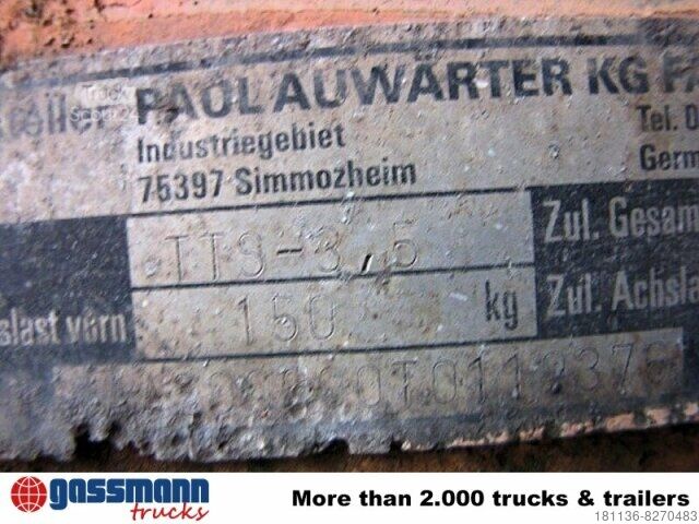 Lavtloader trailer  TTS-3,5 mit Auffahrrampe