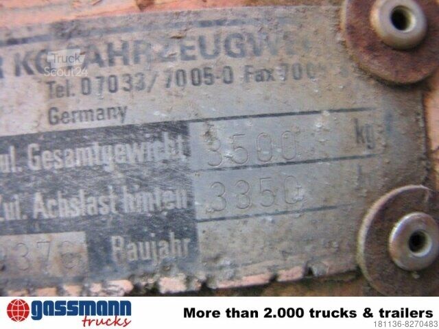 Lavtloader trailer  TTS-3,5 mit Auffahrrampe