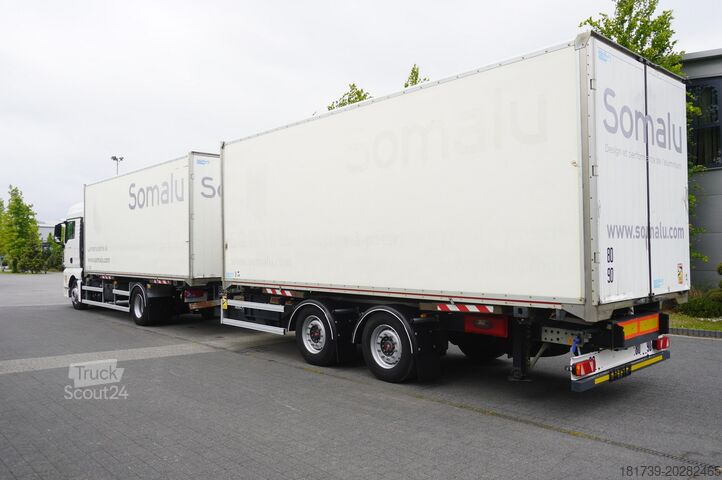 مجموعة الحاويات MAN TGX 18.430 / Set Box+Trailer 18+18 EPAL