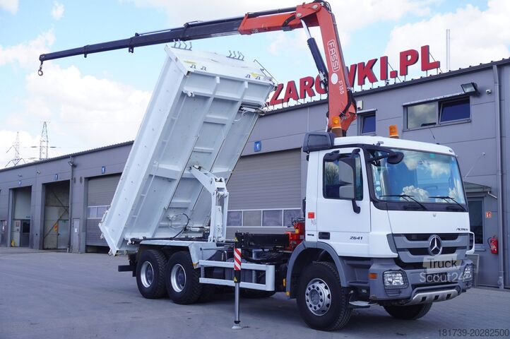 Savivartis su kranu Mercedes-Benz Actros 2641 6×4 E5 / Crane / Dumper