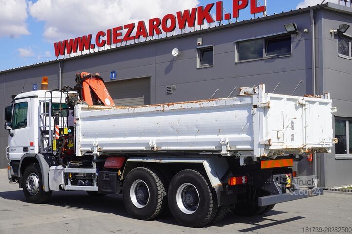 Savivartis su kranu Mercedes-Benz Actros 2641 6×4 E5 / Crane / Dumper