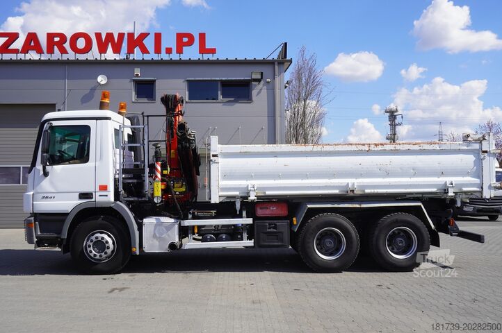 Savivartis su kranu Mercedes-Benz Actros 2641 6×4 E5 / Crane / Dumper