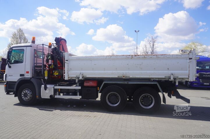 Savivartis su kranu Mercedes-Benz Actros 2641 6×4 E5 / Crane / Dumper