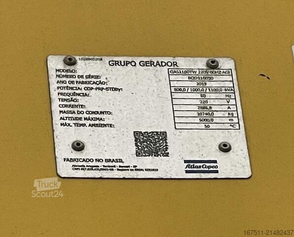 Aggregat Atlas Copco QAC 1100 TWIN-POWER