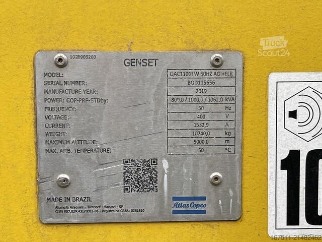 Aggregat Atlas Copco QAC 1100 TWIN-POWER