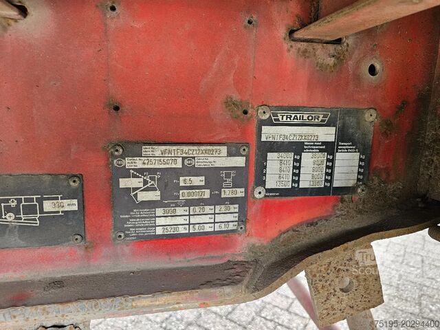 Atrelado da plataforma General Trailer TZ34CZ - SMB - DISC