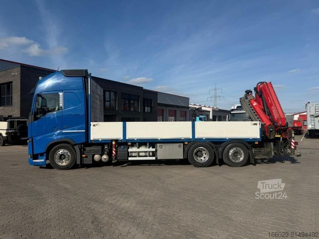 Бортовой грузовик VOLVO FH 500 6x2 Container Pritsche Fassi F455 Kran