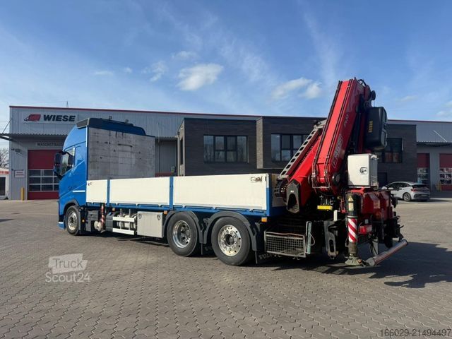 Кран-манипулятор на шасси грузовика VOLVO FH 500 6x2 Container Pritsche Fassi F455 Kran