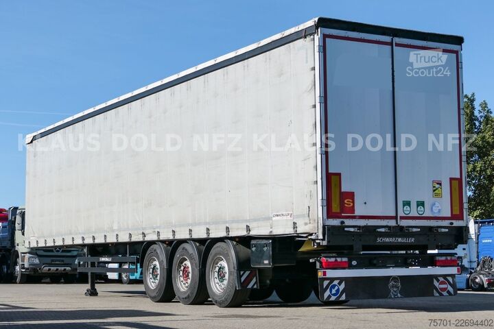 Semirremolque abierto con toldo SCHWARZMÜLLER SPA 3/E Pritsche Plane Liftachse SAF-Achsen