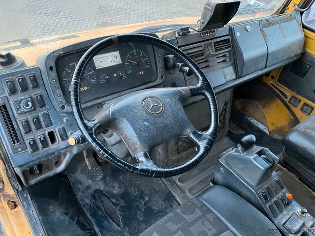 Lastbilsmonterad kran UNIMOG U 5000 Doka Pritsche/ PK 10.502 A/ AC/ AHK/ EU 3