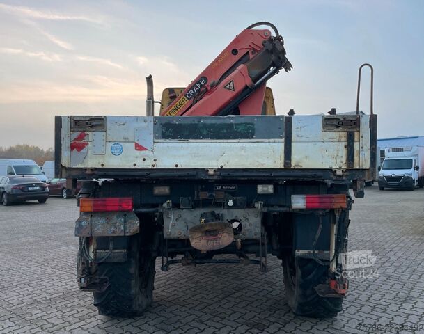Lastbil med flak UNIMOG U 5000 Doka Pritsche/ PK 10.502 A/ AC/ AHK/ EU 3