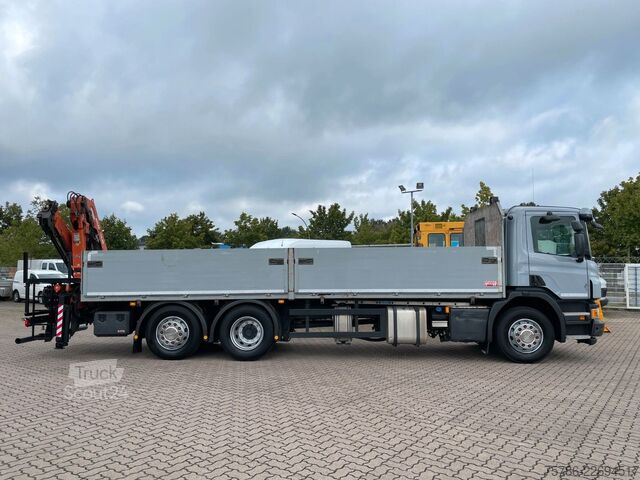 Lastbilsmonterad kran SCANIA P 320 BL 7.4m Pritsche/ Atlas 126.3+FB/ 10m=1.4t