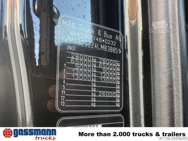 Camion benne à bras amovible MAN TGS 26.500 6X6 BL, Intarder