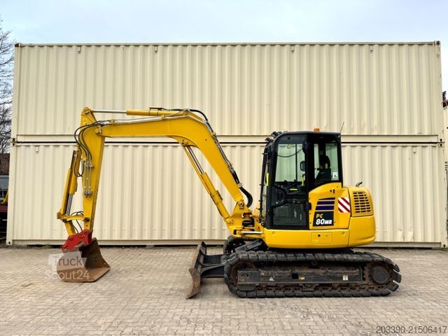 Minibagger KOMATSU PC80MR-5 / 2022 Baujahr / 1.630 H