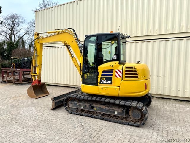 Minibagger KOMATSU PC80MR-5 / 2022 Baujahr / 1.630 H