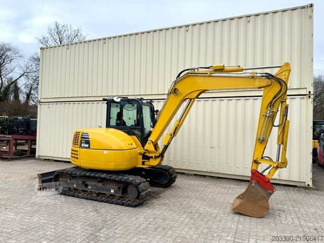 Minibagger KOMATSU PC80MR-5 / 2022 Baujahr / 1.630 H